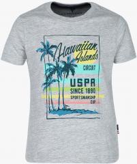 U S Polo Assn Kids Grey T Shirt boys