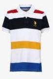 U S Polo Assn Kids Multi Striped Regular Fit Polo T Shirt Boys