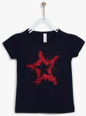 U S Polo Assn Kids Navy Blue Casual Top girls