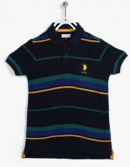 U S Polo Assn Kids Navy Blue Regular Fit Polo T Shirt boys