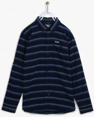 U S Polo Assn Kids Navy Blue Slim Fit Casual Shirt boys