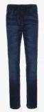 U S Polo Assn Kids Navy Blue Slim Fit Mid Rise Clean Look Jeans girls