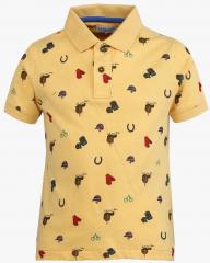 U S Polo Assn Kids Yellow Regular Fit Polo T shirt boys