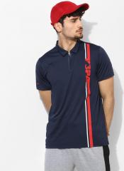 U S Polo Assn Navy Blue Solid Polo Collar Tshirt men