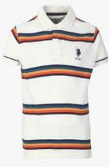 U S Polo Assn Off White T Shirt boys