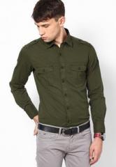 U S Polo Assn Olive Casual Shirt men