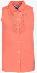 U S Polo Assn Orange Casual Top girls