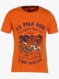 U S Polo Assn Orange T Shirt boys