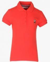 U S Polo Assn Red Casual Top girls