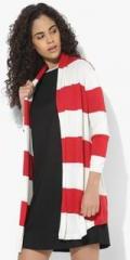 U S Polo Assn Red Striped Shrug women