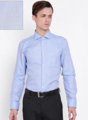 U S Polo Assn Tailored Blue Tailored Fit Solid Formal Shirt men