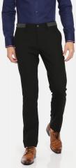 U S Polo Assn U.S. Polo Assn. Men Black Slim Fit Solid Formal Trousers men