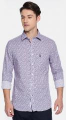 U S Polo Assn U.S. Polo Assn. Men Blue Printed Casual Shirt men