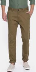 U S Polo Assn U.S. Polo Assn. Men Khaki Brown Austin Trim Slim Fit Solid Chinos men