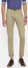 U S Polo Assn U.S. Polo Assn. Men Khaki Slim Fit Solid Chinos men