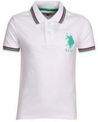 U S Polo Assn White Polo Shirt boys