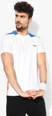 U S Polo Assn White Solid Round Neck T Shirt men