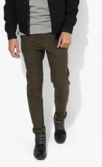 Ucla Olive Solid Slim Fit Chinos men