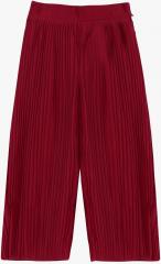 Ufo Fuchsia Regular Fit Solid Parallel Trouser girls