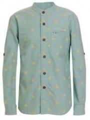 Ufo Green Casual Shirt boys