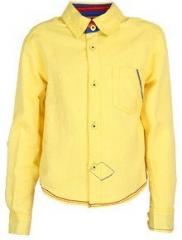 Ufo Yellow Casual Shirt boys