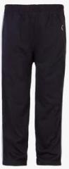 Ultrafit Black Solid Cotton Track Pants boys