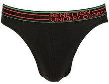 Under Colors Of Benetton Black Briefs men