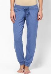 Under Colors Of Benetton Blue Knit Lounge Pant women