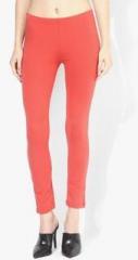 Uni Style Image Orange Solid Legging women