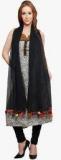 Uniscarf Black Solid Dupatta women