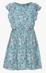 United Colors Of Benetton Aqua Blue Casual Dress girls