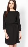 United Colors Of Benetton Black Solid Dress Women