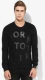 United Colors Of Benetton Black Solid Sweatshirt Men