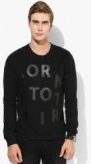 United Colors Of Benetton Black Solid Sweatshirt men