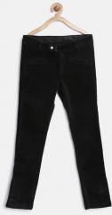 United Colors Of Benetton Black Solid Trousers girls