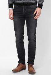 United Colors Of Benetton Black Stretch Slim Fit Jeans men