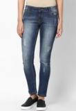 United Colors Of Benetton Blue Color Solid Jeans women