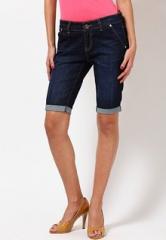 United Colors Of Benetton Blue Knee Length Shorts women