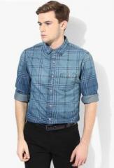 United Colors Of Benetton Blue Regular Fit Casual Shirt men