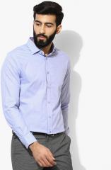 United Colors Of Benetton Blue Solid Slim Fit Formal Shirt men