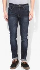 United Colors Of Benetton Blue Washed Low Rise Skinny Fit Jeans men