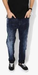 United Colors Of Benetton Blue Washed Low Rise Slim Fit Jeans men