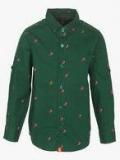 United Colors Of Benetton Green Casual Shirt boys