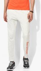 United Colors Of Benetton Grey Melange Printed Track Pant men