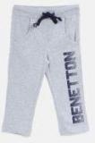 United Colors Of Benetton Grey Melange Printed Track Pants Boys