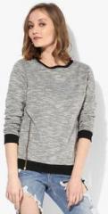 United Colors Of Benetton Grey Solid Sweatshirt women