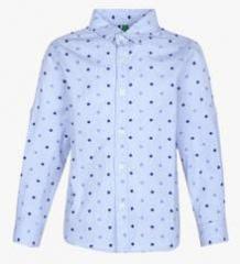 United Colors Of Benetton Light Blue Regular Fit Casual Shirt boys