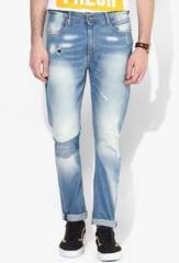 United Colors Of Benetton Light Blue Washed Slim Fit Jeans men