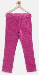 United Colors Of Benetton Magenta Slim Fit Trouser girls