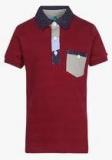 United Colors Of Benetton Maroon Polo T Shirt boys